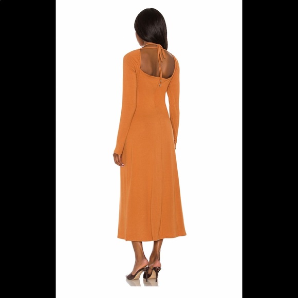 AFRM Jordana Burnt Orange Dress - Picture 3 of 7